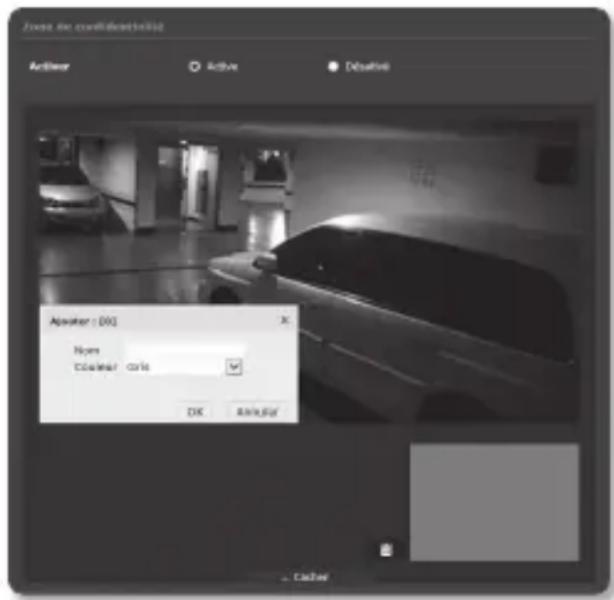 SAMSUNG SNO6084RP - Pour définir la zone de confidentialité - 1