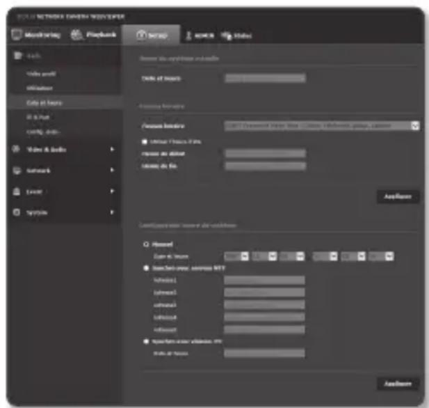 SAMSUNG SNO6084RP - Date &amp; heure - 1