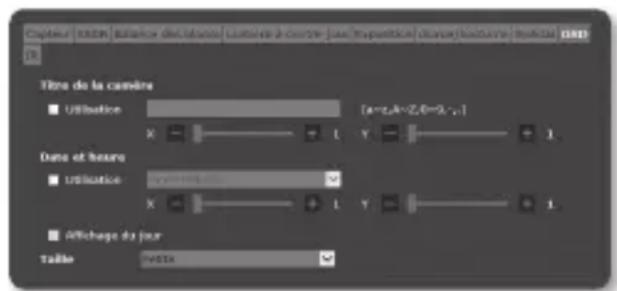 SAMSUNG SNO6084RP - Réglage de l'osd - 1