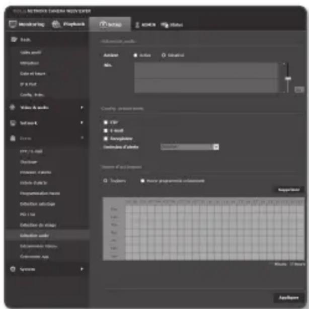 SAMSUNG SNO6084RP - Détection audio - 2