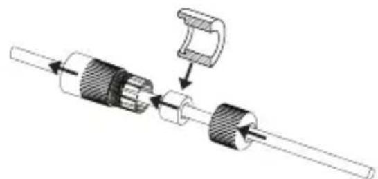 SAMSUNG SNDL6012P - Comment connecter le cable RJ45 étanche à un cable LAN - 1