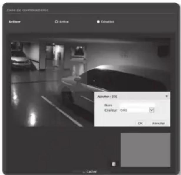 SAMSUNG SNDL6012P - Pour définiir la zone de confidentialité - 1