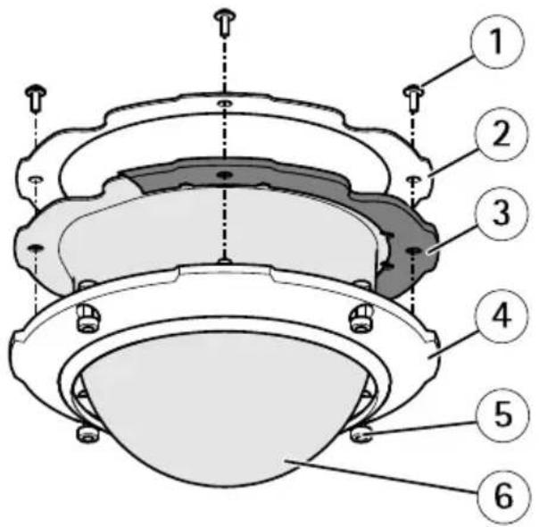 AXIS Q6055E - Couverclededôme - 1
