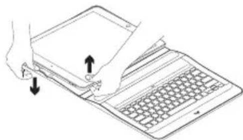 LOGITECH Create iPad Pro keyboard case - Detaching your iPad Pro - 2