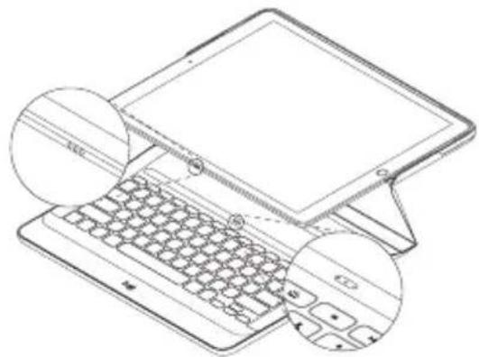 LOGITECH Create iPad Pro keyboard case - Dos opciones de colocación - 1