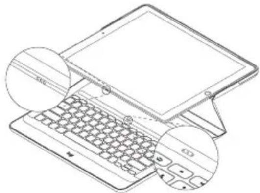 LOGITECH Create iPad Pro keyboard case - Duas posições de visualização - 1