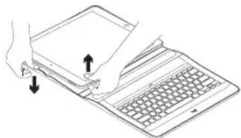 LOGITECH Create iPad Pro keyboard case - Desacoplamiento del iPad Pro - 2