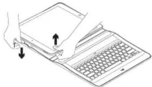 LOGITECH Create iPad Pro keyboard case - Retrait de l'iPad Pro - 2