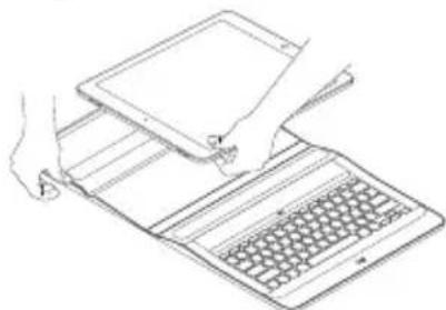 LOGITECH Create iPad Pro keyboard case - Detaching your iPad Pro - 3