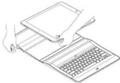 LOGITECH Create iPad Pro keyboard case - Desacoplamiento del iPad Pro - 3