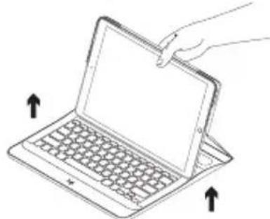 LOGITECH Create iPad Pro keyboard case - Dos opciones de colocación - 2