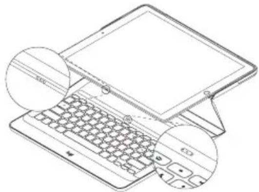 LOGITECH Create iPad Pro keyboard case - Deux positions de visualisation - 1