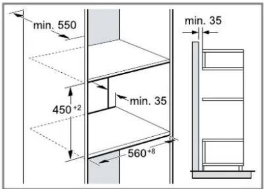 BOSCH CPA465GB0 - Installation dans un meuble haut - 1