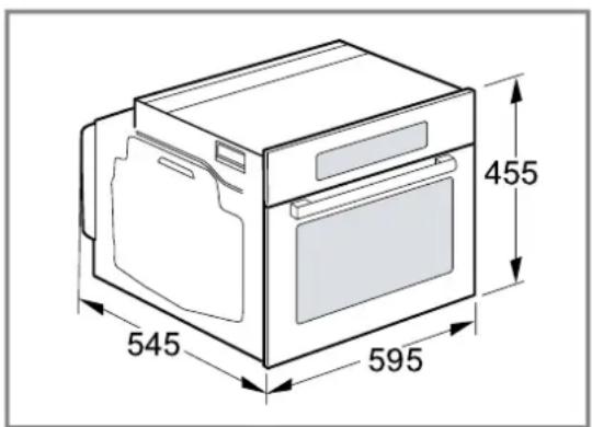 BOSCH CPA465GB0 - Dimensioni apparecchio - 1