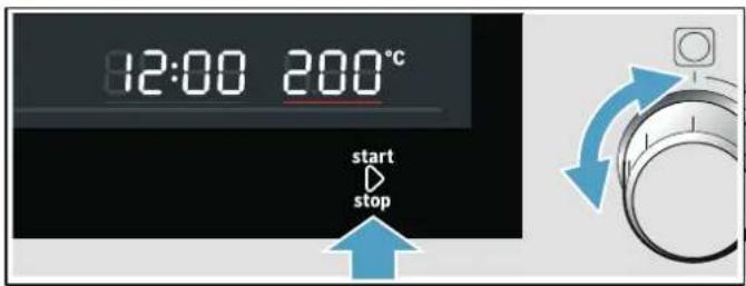 BOSCH CPA465GS0 - Réglage du mode de cuisson et de la température - 2