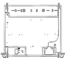 INDESIT PR 642 I - Schema di fissaggio dei ganci - 4