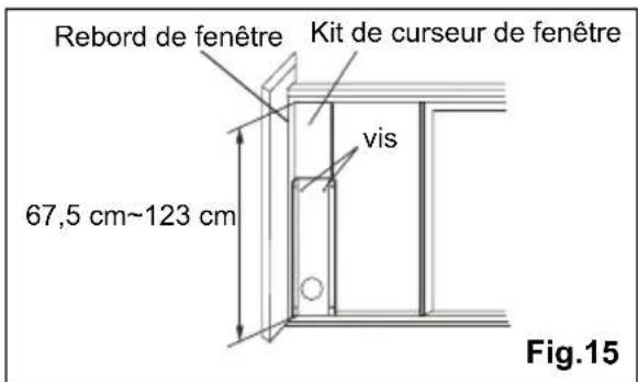 ELECTROLUX EXP11CKEWI - Installation sur une fenêtre coulissante - 2