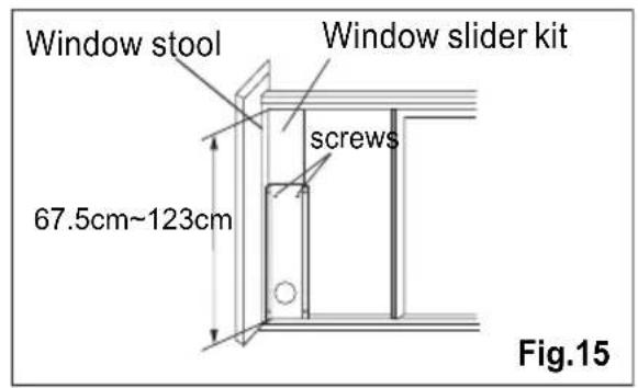 ELECTROLUX EXP11CKEWI - Installation in a double-hung sash window - 10