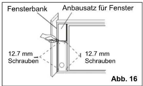 ELECTROLUX EXP11CKEWI - Installation in ein Schiebefenster - 3