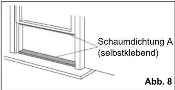 ELECTROLUX EXP11CKEWI - Installation in ein doppelflügeliges Schiebefenster - 1