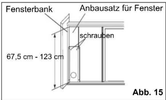 ELECTROLUX EXP09CKEWI - Installation in ein Schiebefenster - 2