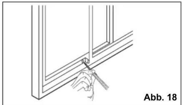 ELECTROLUX EXP09CKEWI - Installation in ein Schiebefenster - 5
