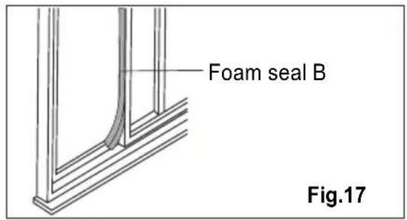 ELECTROLUX EXP09CKEWI - Installation in a double-hung sash window - 10