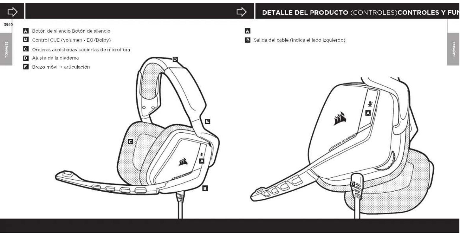 CORSAIR CA9011146AP - REGOLAZIONE MICROFONOREGOLAZIONE - 2