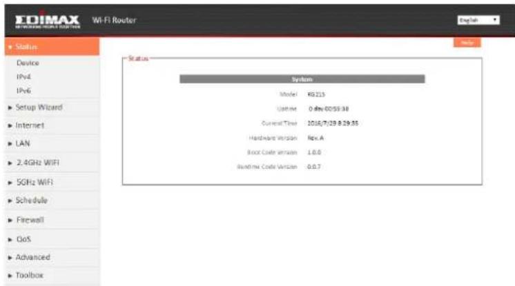 Edimax RG21S - Interface de connuraon par navigateur - 4