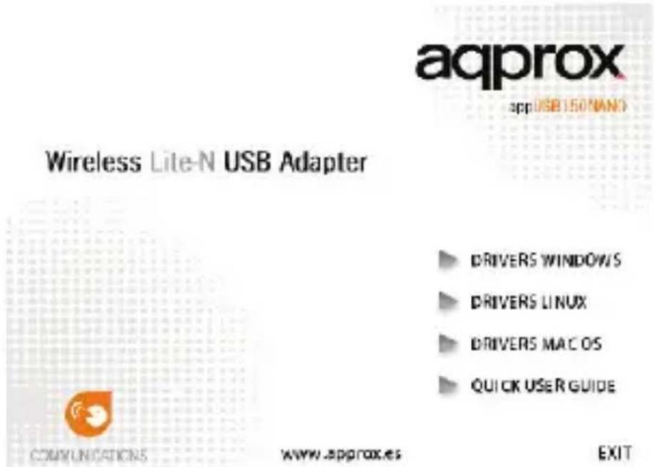 Approx WirelessN Nano USB Adapter - Windows - 1