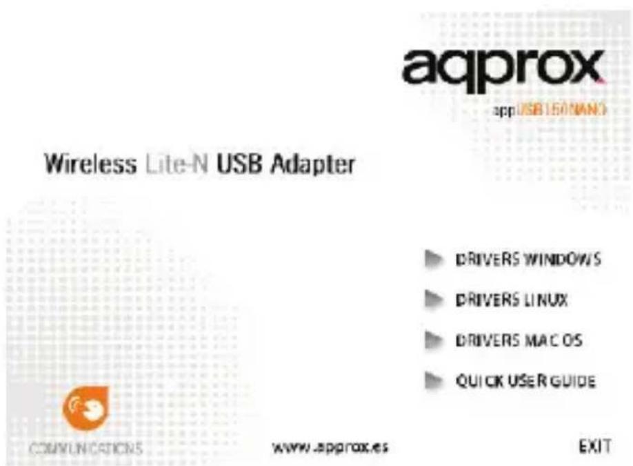Approx WirelessN Nano USB Adapter - Windows - 1