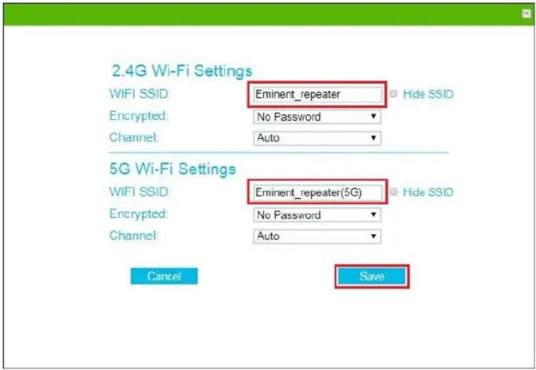 Eminent EM4597 - Changer le nom SSID des repêteurs - 3
