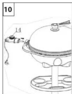 TRISTAR BQ2823 - Barbecue Eléctrico - 10