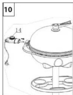 TRISTAR BQ2823 - Elektrisk grill - 10