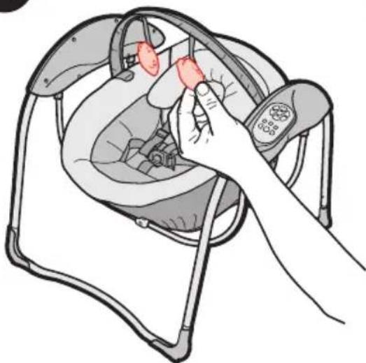 GRACO Glider Lite LX - Attaching Toy Bar - 3
