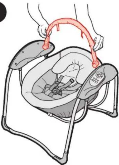 GRACO Glider Lite LX - Attaching Toy Bar - 2