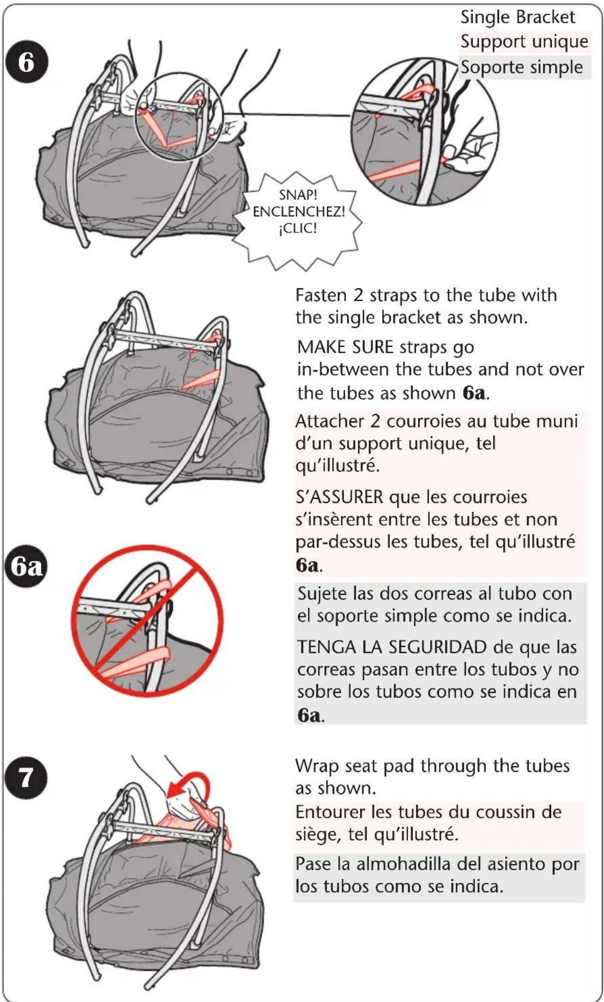 GRACO Glider Lite LX - Attaching Swing Arms - 5