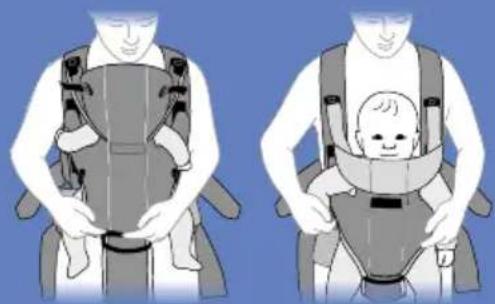 BabyBjörn Baby Carrier Miracle - DE POSITIE VAN HET KIND IN DE DRAAGZAK - 1