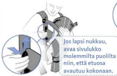 BabyBjörn Baby Carrier Miracle - LAPSEN OTTAMINEN RINTAREPUSTA JA RINTAREPUN RIISUMINEN - 2