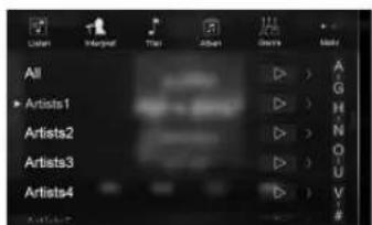 ALPINE X802DU - Suchen nach einer Musikdatei (Vollsuchmodus) - 2