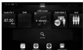 ALPINE X802DU - Przeloczanie ekranu zródel audio na dedykowany ekran - 7