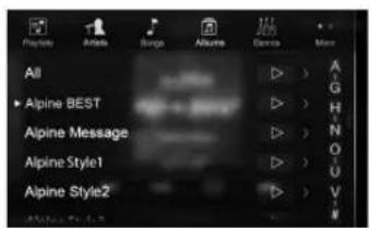 ALPINE X802DU - Searching for a Music File (Full Search Mode) - 1