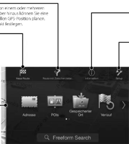 ALPINE X802DU - Aufrufen der Karte - 1