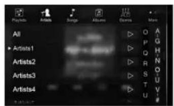 ALPINE X802DU - Searching for a Music File (Full Search Mode) - 2