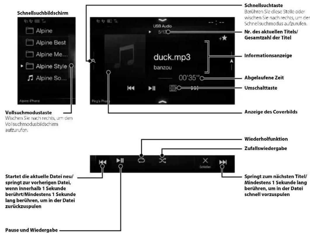 ALPINE X802DU - USB-Flash-Laufwerksbetrieb (Option) - 1