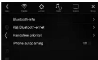 ALPINE X802DU - Tryck på [Välj Bluetooth-enhet]. - 1