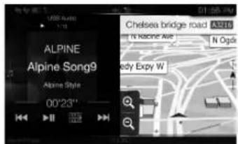 ALPINE X802DU - IpeeknIOueHne 3KpaHa nCTOuHKnOB 3Byka Ha Heo6xOaMbn 3KpaH - 3