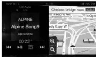 ALPINE X802DU - Ändra skärmen För val av ljudkälla till en specialanpassad skärn - 4