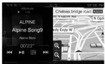ALPINE X802DU - Switching the Audio Sources Screen to a Dedicated Screen - 2