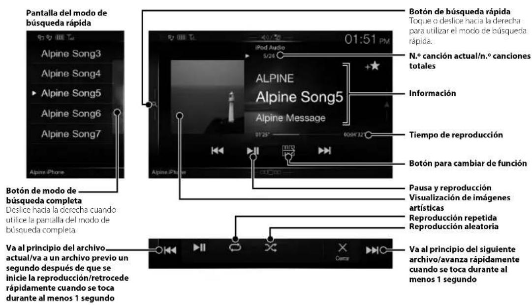ALPINE X802DU - Modo de audio - 1